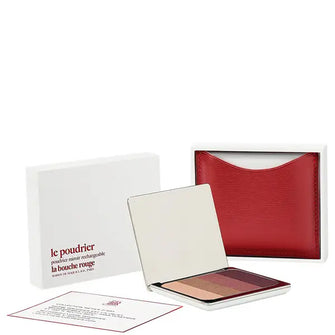 La Bouche Rouge Paris Red Fine Leather Chilwa Eye Shadow Set