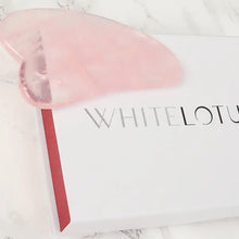 White Lotus Rose Quartz Gua Sha