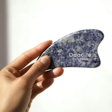 Odacité Crystal Contour Gua Sha - Blue Sodalite