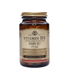 Solgar Vitamin D3 1000 IU (25 mcg) Chewable Tablets