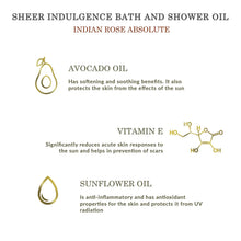 Forest Essentials Sheer Indulgence Bath and Shower Oil Indian Rose Absolute (Various Sizes)