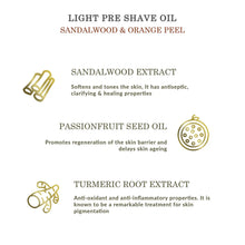 Forest Essentials Light Pre Shave Oil Sandalwood and Orange Peel 50ml