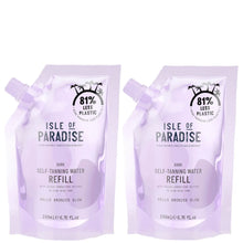 Isle of Paradise Dark Self-Tanning Water Refill Duo (Worth 29.9)