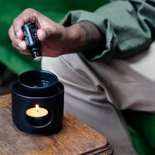 Anatome Black Ceramic Oil Burner