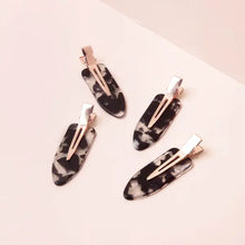 Kitsch Creaseless Clips 4 Piece Set - Black Terrazzo