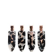 Kitsch Creaseless Clips 4 Piece Set - Black Terrazzo