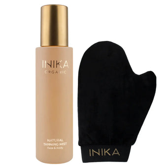 INIKA Certified Organic Natural Tanning Mist and Glove