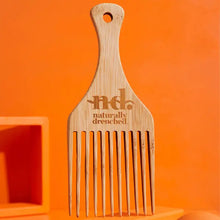 Naturally Drenched Bamboo Pick Comb