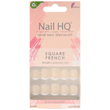 Nail HQ Square French Nails (24 Pieces)