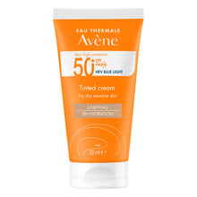 Avne Very High Protection Tinted Sun Cream SPF50+ for Dry Sensitive Skin 50ml