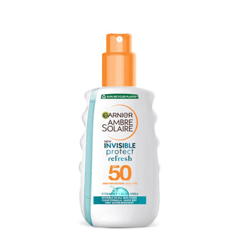 Garnier Ambre Solaire Invisible Protect Spray SPF50 Transparent Sun Cream Spray 200ml