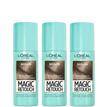 L’Oréal Paris Magic Retouch Medium Brown Root Concealer Spray Trio Bundle