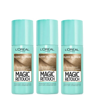 L’Oréal Paris Magic Retouch Dark Blonde Root Concealer Spray Trio Bundle