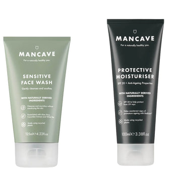 ManCave Face Wash and Moisturiser Bundle