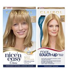 Clairol Root Touch-Up 9 Light Blonde x Nice'n Easy Permanent 9A Light Ash Blonde Bundle