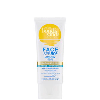 Bondi Sands SPF 50+ Fragrance Free 3 Star Hydrating Tinted Face Lotion 75ml