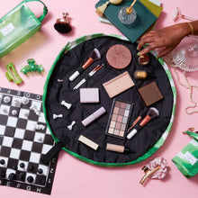 The Flat Lay Co. Open Flat Makeup Bag - Vibey Green