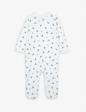 Bear-print cotton sleepsuit 3-9 months