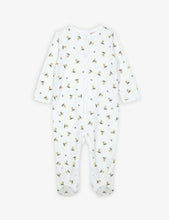 Bear-print cotton sleepsuit 3-9 months