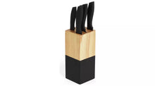 Salter 5 piece Knife Block Set - Black