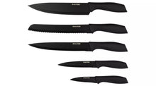 Salter 5 piece Knife Block Set - Black