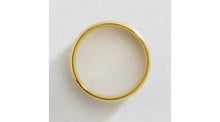 Revere Yellow Gold Plated Wedding Band Ring - O