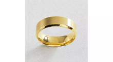 Revere Yellow Gold Plated Wedding Band Ring - P