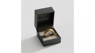 Revere Yellow Gold Plated Wedding Band Ring - X