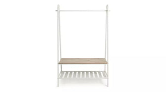 Habitat Turner Double Clothes Rail - White