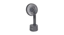 Challenge Grey Hand Held Desk Fan With Dock - 4 Inch