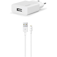TTEC 2SCS20L SmartCharger Travel Charger, 2.1A and Lightning Cable, 1M, White