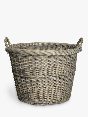 John Lewis ANYDAYWicker Log Basket, Grey