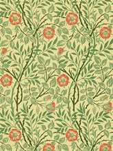 Morris & Co. Sweet Briar Wallpaper, Green / Blue / Rust, DMCW210478