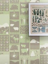 Mini Moderns "Moo" Wallpaper, Pear Green