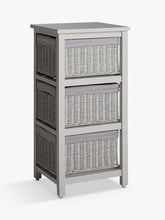 John LewisRattan 3 Drawer Unit, Grey