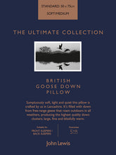 John LewisThe Ultimate Collection British Goose Down Standard Pillow, Soft/Medium