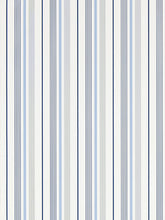 Ralph Lauren Gable Stripe Wallpaper, French Blue, PRL057/01