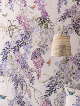 Sanderson Waterperry Wisteria Falls Wallpaper Lilac 216296, Panel A