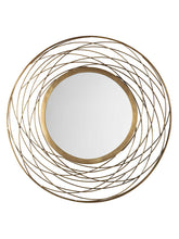 John LewisFusion Swirl Mirror, Dia.82cm, Brass