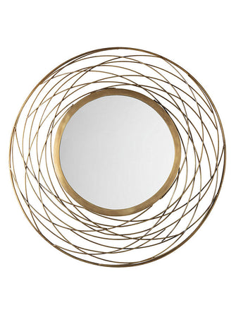 John LewisFusion Swirl Mirror, Dia.82cm, Brass