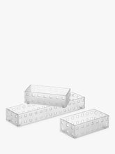 Like-it Bricks Plastic Storage Box, Small, Set of 3