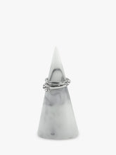 Stackers Marble Effect Small Jewellery Storage Cone, White