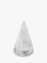 Stackers Marble Effect Large Jewellery Storage Cone, White