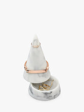 Stackers Marble Effect Large Jewellery Storage Cone, White