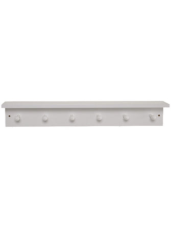 Great Little Trading Co Shaker Peg Rail, White