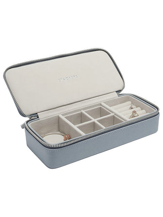 Stackers Large Travel Jewellery Box, Dusky Blue