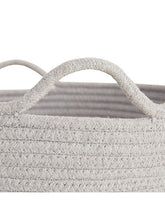 Great Little Trading Co Rope Storage Basket, Grey