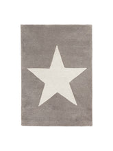 little home at John Lewis Star Children's Rug, Grey, L100 x W70cm