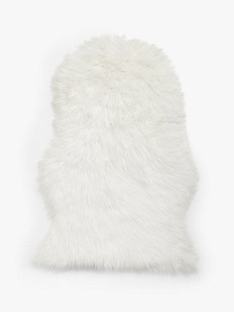 John Lewis ANYDAYFaux Fur Sheepskin Rug, Ivory