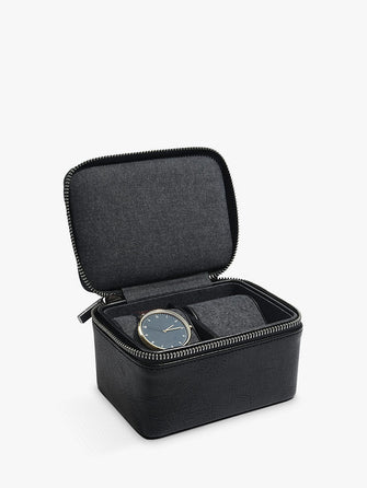 Stackers Double Watch Box, Black